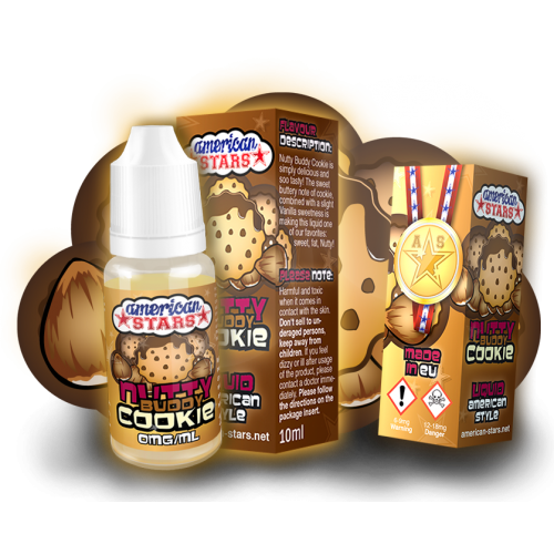 Nutty Buddy Cookie 12mg 10ml  American Stars Flavourtec